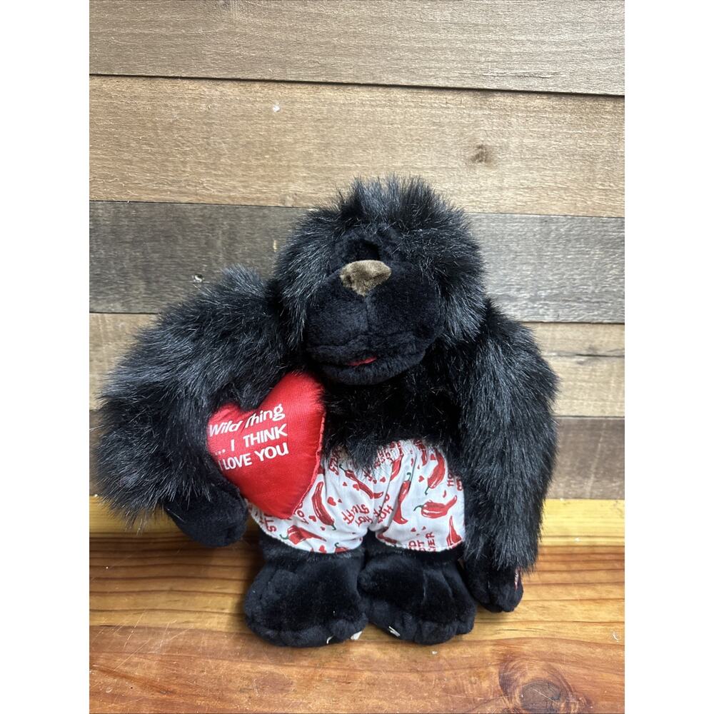Dan Dee Plush Animated Valentines Gorilla Monkey Ape Sings Wild Thing 13”